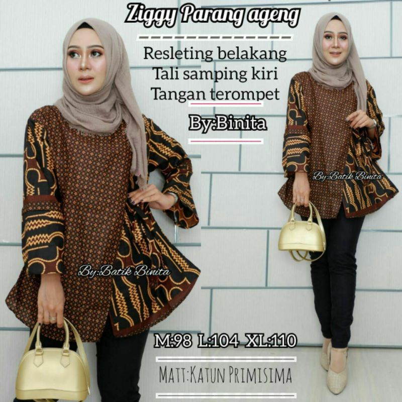 Baju Atasan Batik Tali Samping