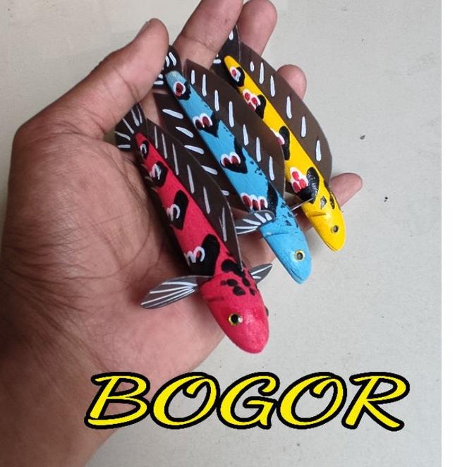 [PRODUK AS0RT] miniatur patung ikan chana red sentarum yellow sentarum blue pulcra QZL