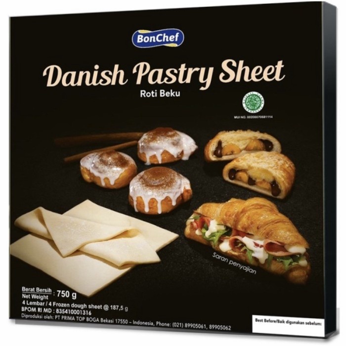 

danish pastry sheet bonchef 750gr