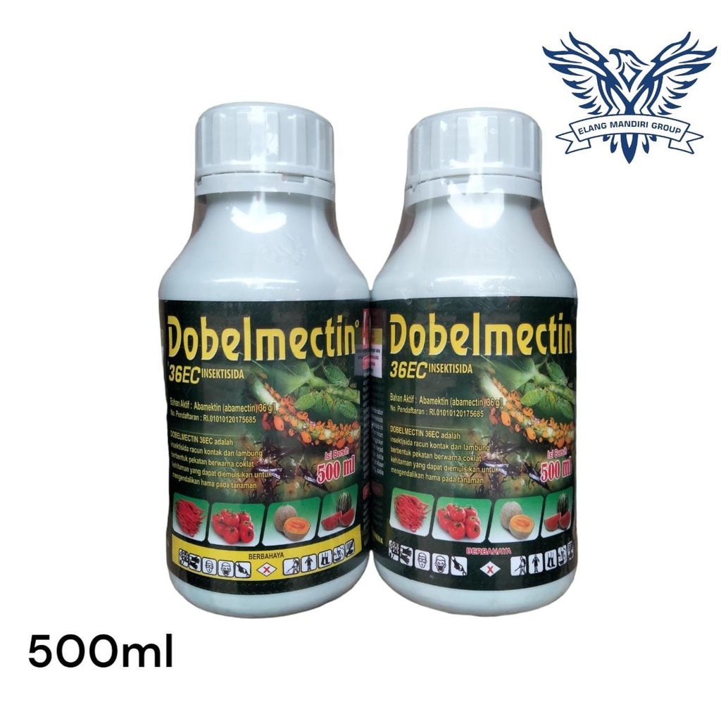 Insektisida Dobelmectin 36EC 500ml Doublemectin Dobelmektin Bahan Aktif Abamectin 36 g/l Abacel Stadium Demolish