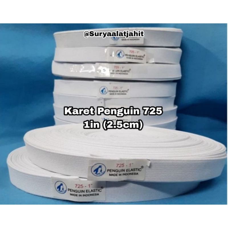 Karet Penguin 1in/2.5cm (725) Putih @36y bagus =rp.63.450/pcs