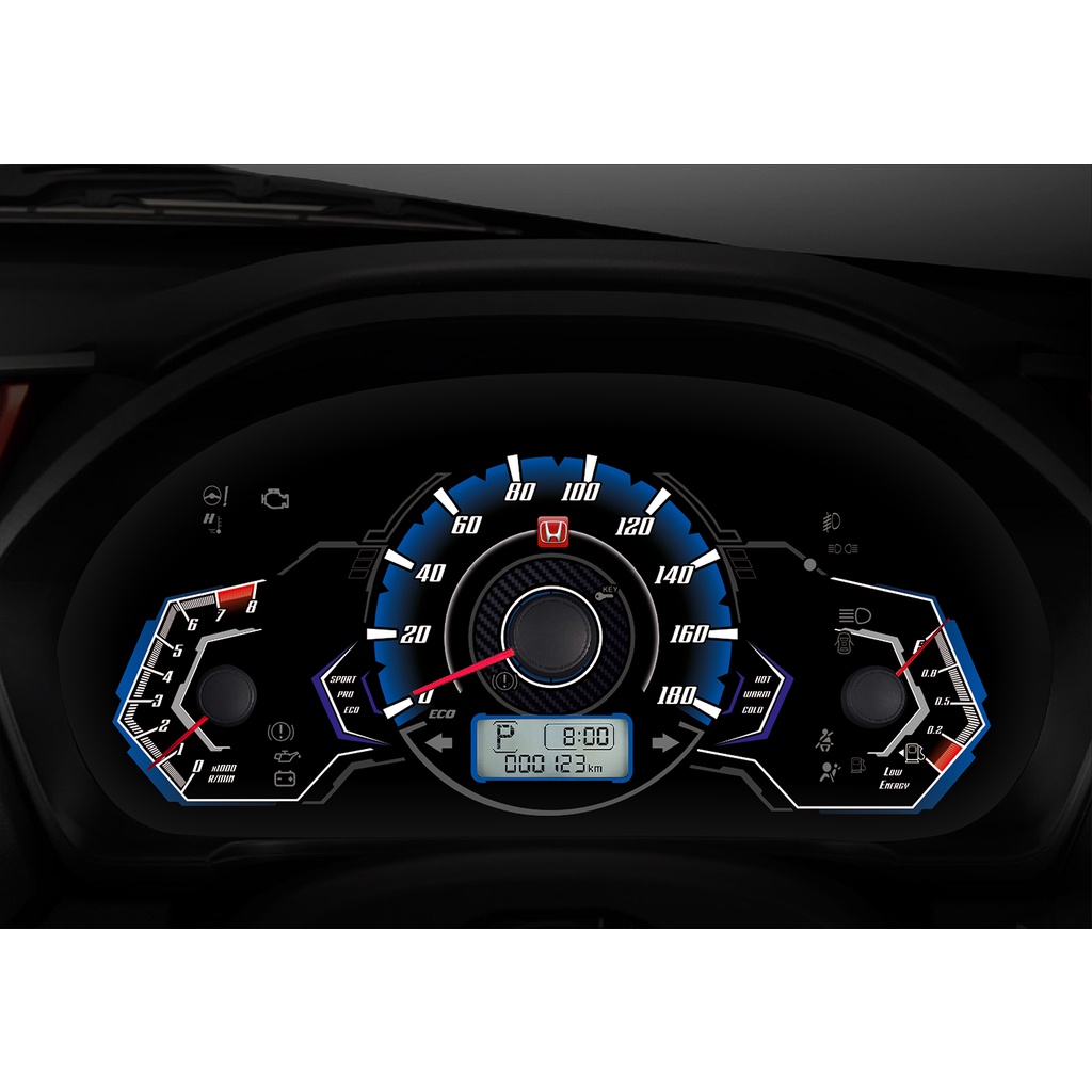 Custom Speedometer Brio/Mobilio Speed Blue