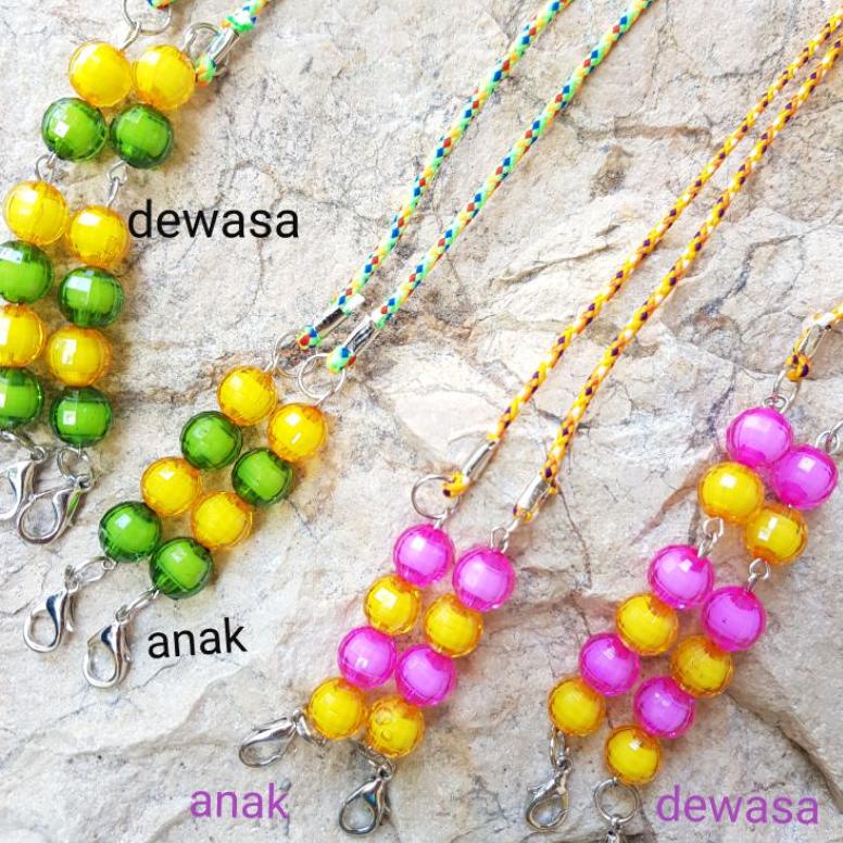 Ð tali konektor Masker wanita remaja cewek anak Strap Mask kalung masker hijab bts. tali + stopper ジ