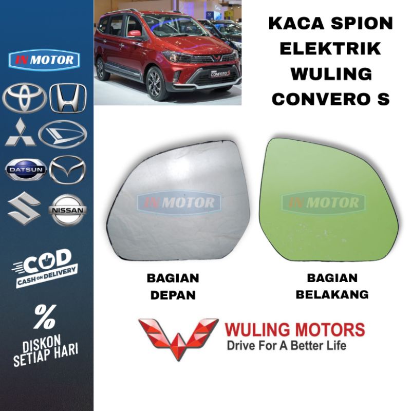 Kaca spion spion wuling confero S - C - DB  kaca spion confero elktrik mirror wuling confero otomati