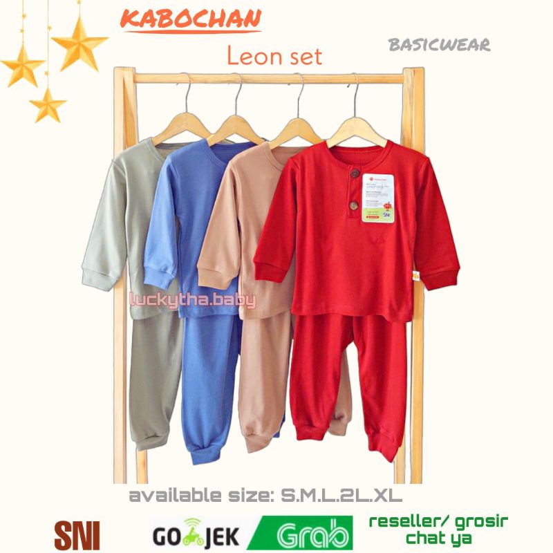 kabochan Leon set panjang eart colors- setelan panjang bayi unisex motif cellestial polos bahan soft katun size S.M.L.2L.XL / PIAYAMA ANAK CEWE COWO LENGAN PANJANG CELANA PANJANG LEON SET KABOCHAN TERBARU