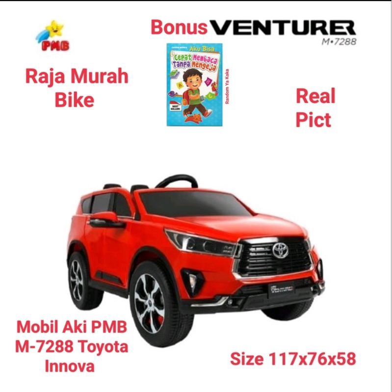 Mainan Anak Mobil Aki PMB M7288 Toyota Innova Mobilan Aki PMB M7288 Venturer