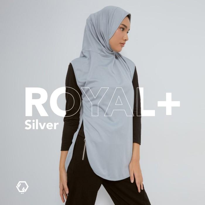 Hijab Olahraga- Reyd Royal+ - Silver 081