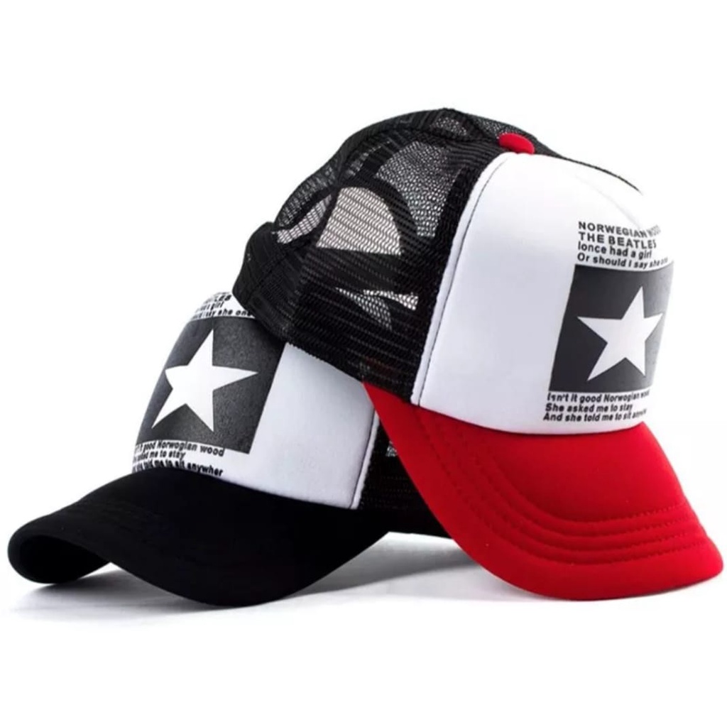 TOPI JARING PRIA DISTRO/ TOPI TRUCKER CAP JARING TERBARU/ TOPI BASEBALL JARING PRIA