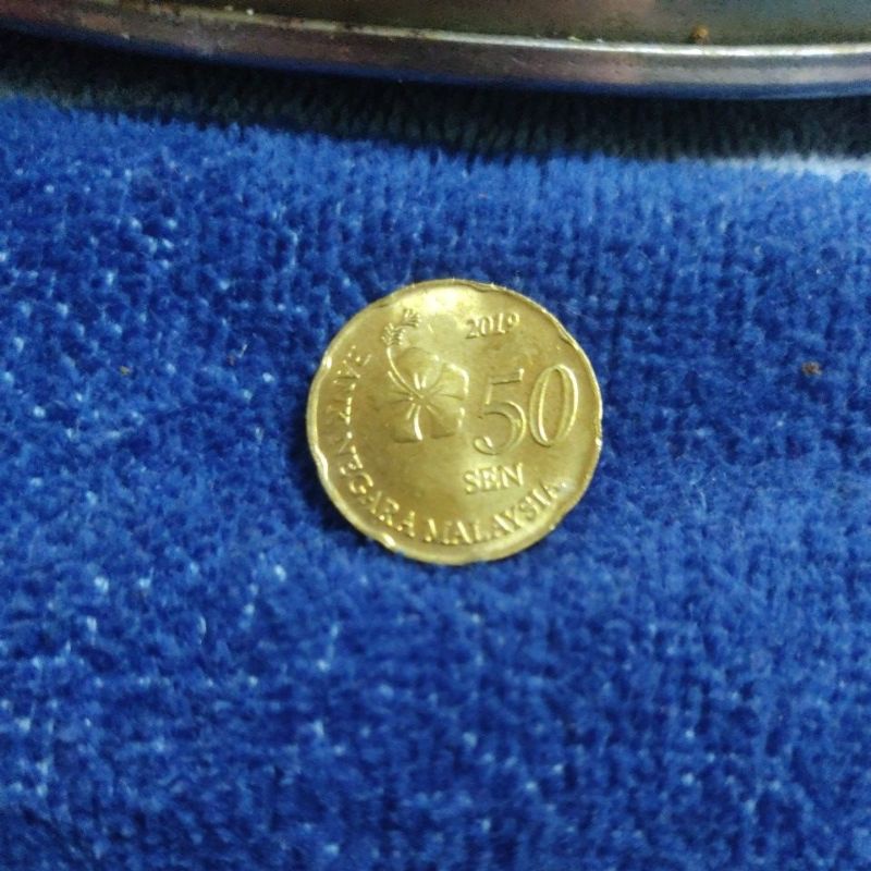 uang koin Malaysia 50 sen tahun 2019