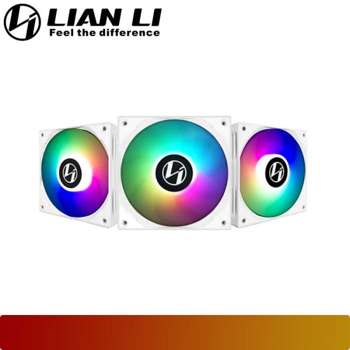 LIAN LI - ST120 3 PACK | HIGH STATIC PRESSURE A-RGB FAN - White