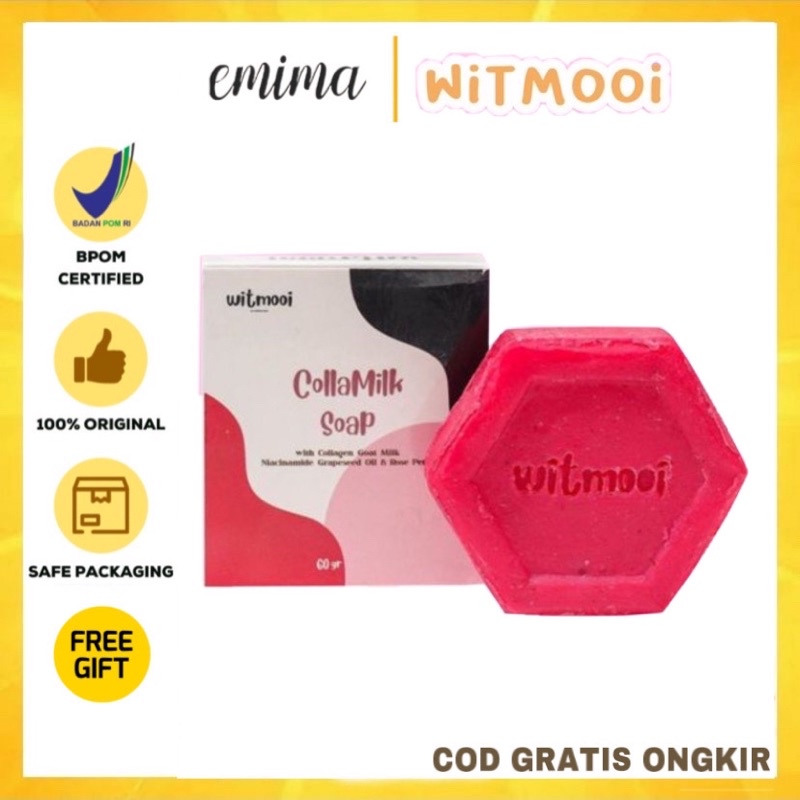 WITMOOI COLLA MILK SOAP Sabun Pemutih Badan