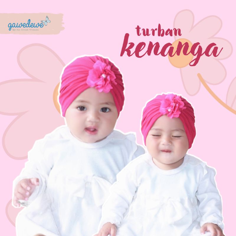 Kenanga Turban | Turban Anak Turban Baby Turban bayi Turban anak perempuan Turban Newborn Turban Bun