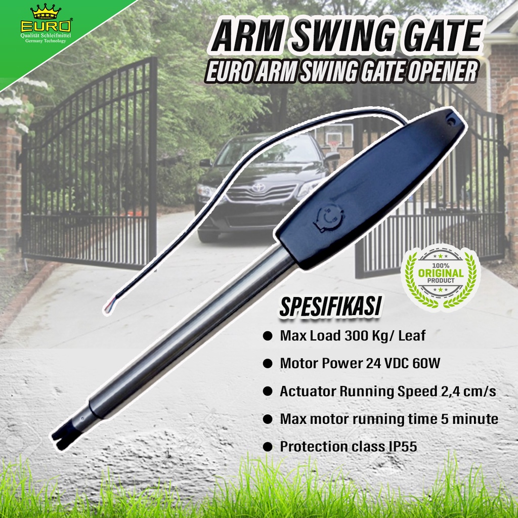 Arm/Gagang Swing Gate Opener Otomatis DC 300kg/leaf Mesin Autogate gagang only