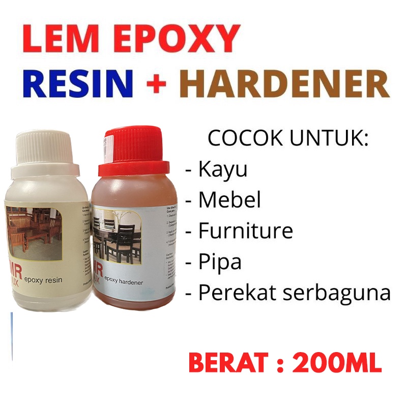 Lem Epoxy Resin Hardener 1/4kg - MR LUX Epoxy Resin Hardener