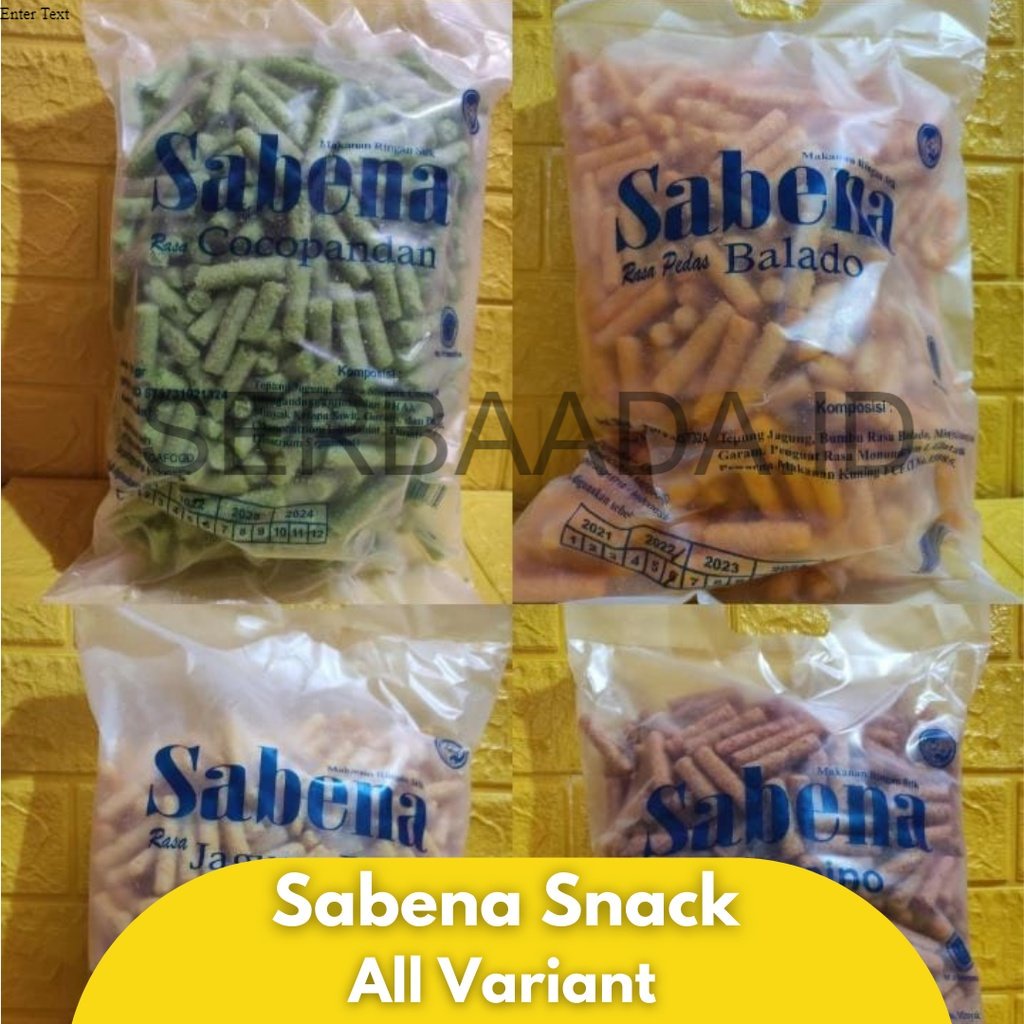 

Sabena Snack All Variant 360gr /STIK SABENA 360gram / STIK JAGUNG / SNACK MURAH /Sabena | Snack Stick Sabena 360g / sabena snack / sabena makanan ringan / sabena stik snack 360 gram / makanan snack stik/