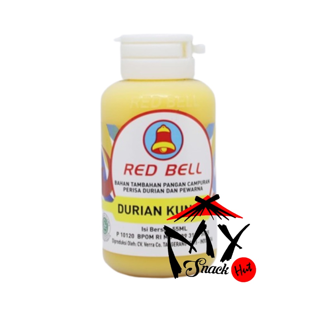 RED BELL PASTA DURIAN KUNING 55ML - RED BEL PERISA SIRUP DUREN REDBEL PERASA ES MINUMAN PUDDING HALAL