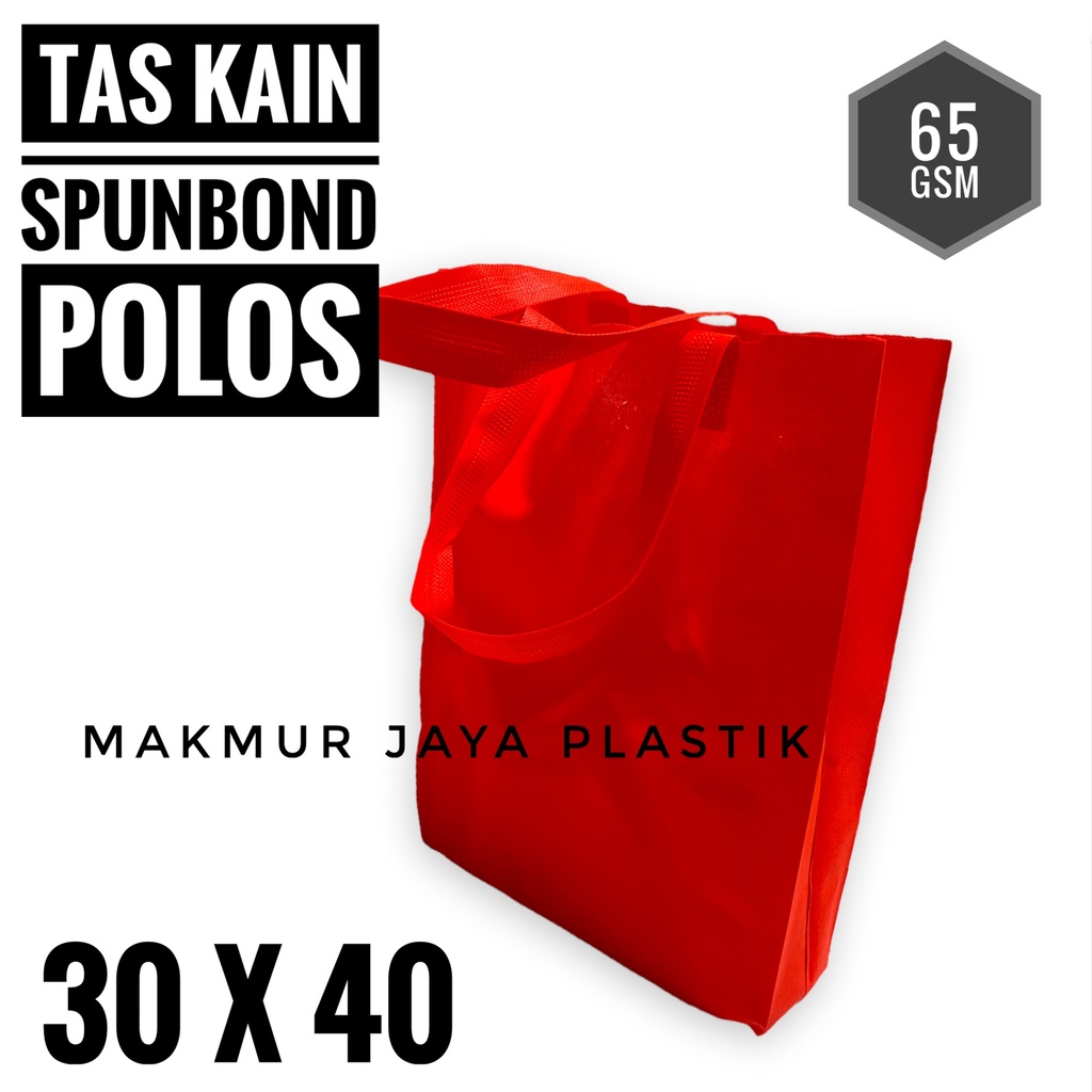 

Tas Bingkisan Parcel Souvenir Kain Handle Spunbond Warna Polos Ukuran 30 x 40 Isi 12 PC - Belanja