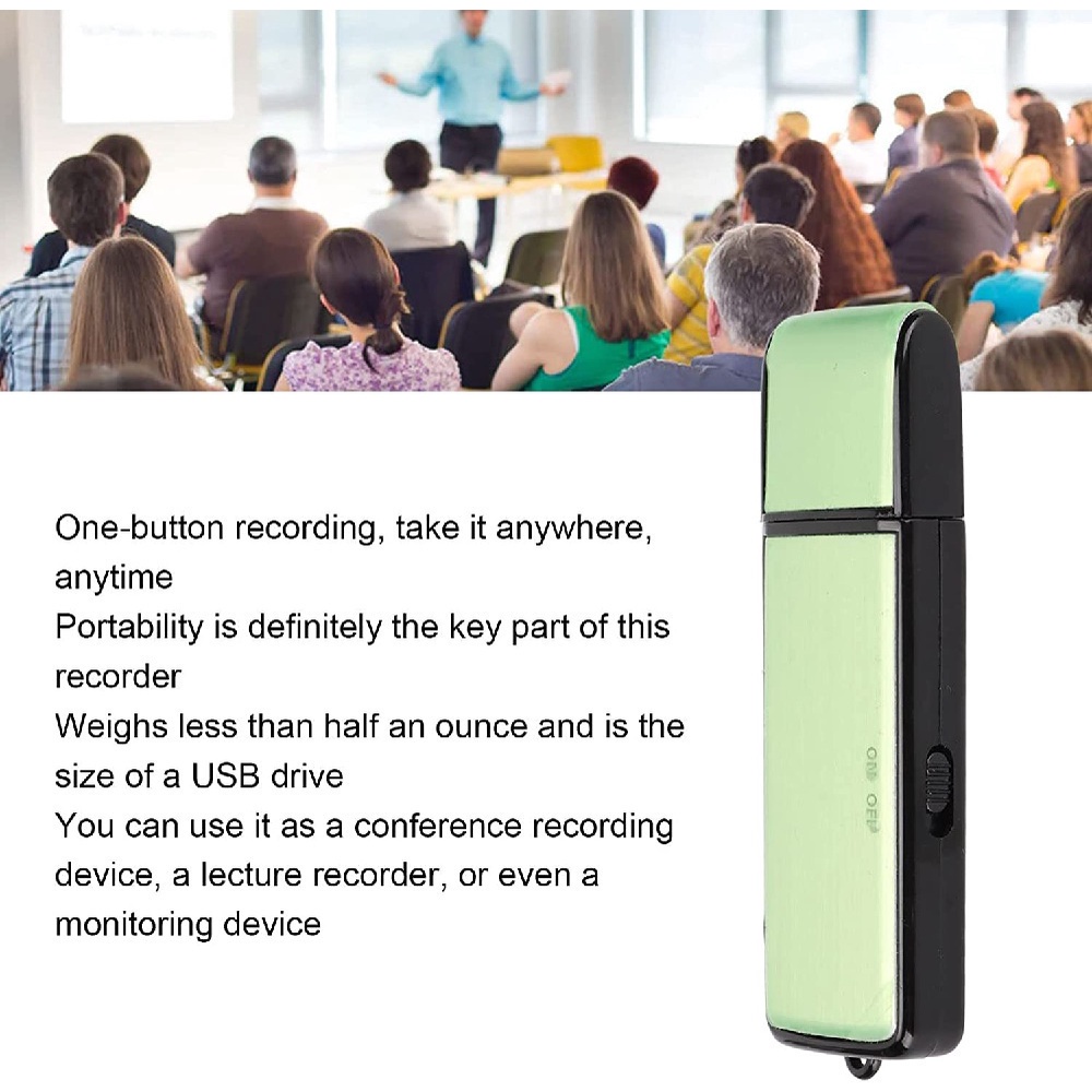 AKN88 - USB Portable Digital Voice Recorder - 8GB Capacity Dual Use