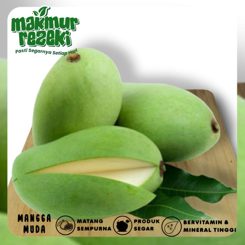 

BUAH MANGGA MUDA 1 KG DAN 500 GRAM RUJAK/PETIS MURAH SEGAR