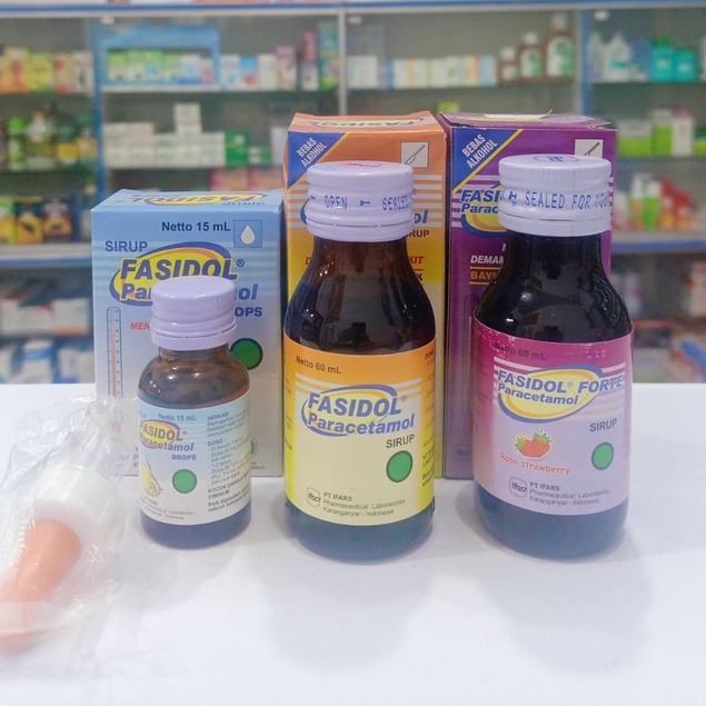 Fasidol Drop Forte Sirup Paracetamol Demam Sakit kepala Sakit gigi Bayi dan Anak
