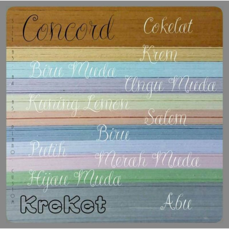 

Kertas Bahan Isi Kalender Meja A5