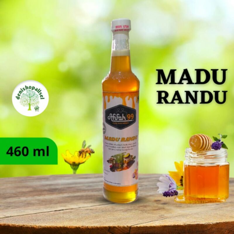 

Madu Murni Asli Nektar Randu 460 ml Madu Randu 100% Alami Pure Natural Raw Honey