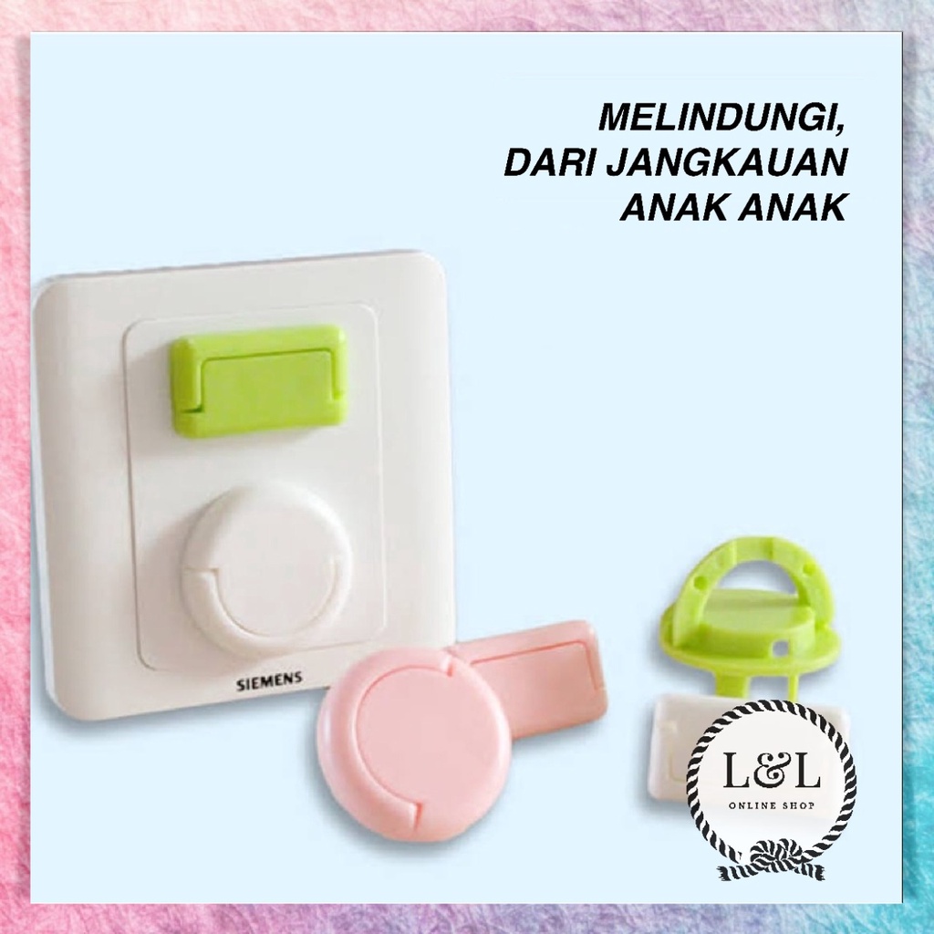 Penutup Colokan Listrik Bayi Pengaman Stop Kontak Pelindung Tutup Stop Kontak Socket Cover Electrical Safety 2 Kaki dan 3 Kaki