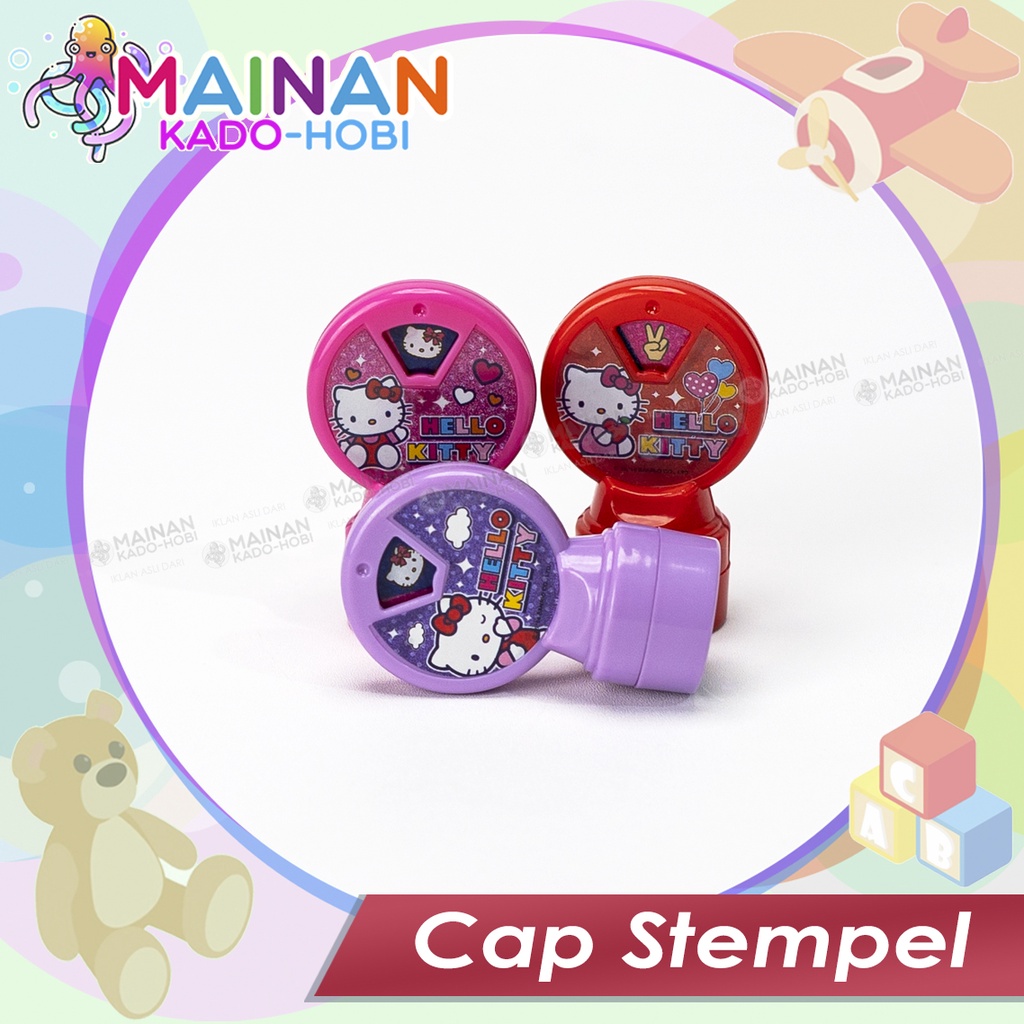MAINAN STATIONERY ALAT TULIS ANAK SEKOLAH CAP STEMPEL KARAKTER LUCU