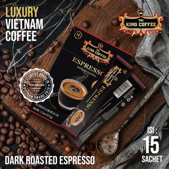 

[BISA COD] Kopi Vietnam King Coffee Espresso Instant isi 15 sachet - Trung Nguyen
