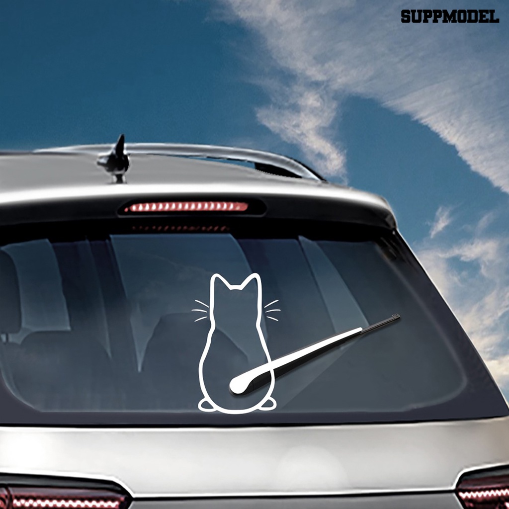 [Dekorasi] Stiker Stiker Decal Body Mobil Bentuk Kartun Kucing Lucu Untuk Mobil