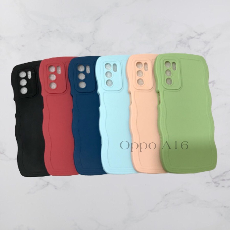 CASE OPPO A16 - SOFTCASE SILIKON GELOMBANG WAVY PRO CAMERA - GA