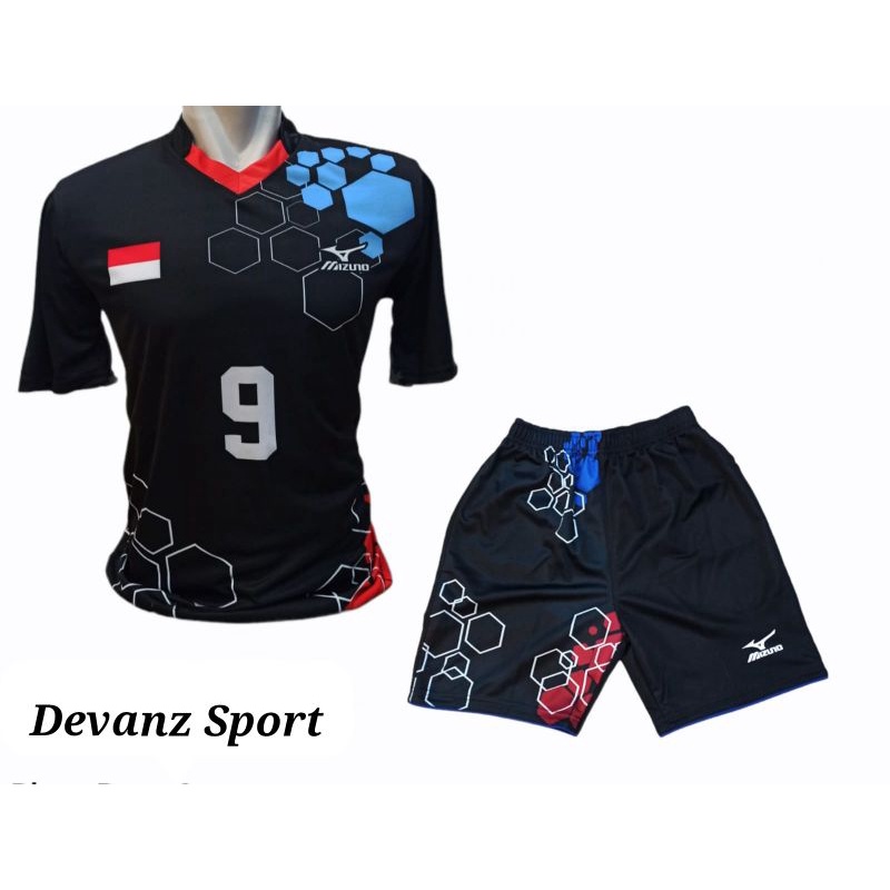 Stelan kaos voli printing motif sarang tawon