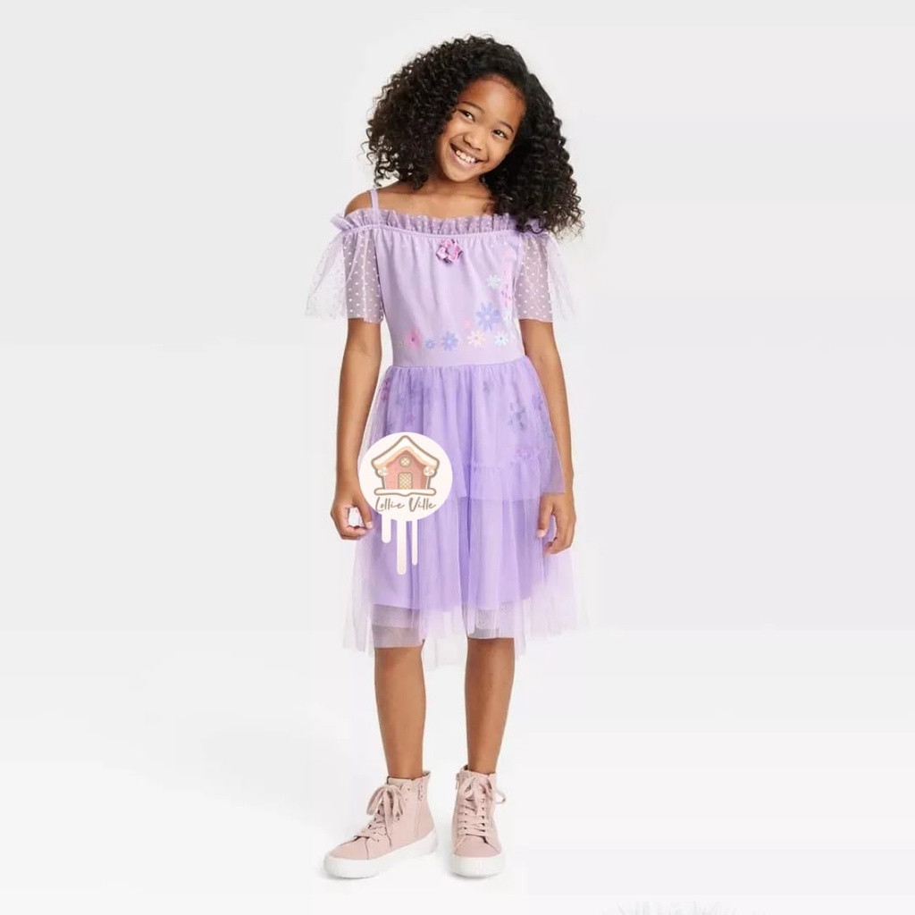 Disney Encanto Isabella Flower Tutu Dress Size S 6-6X