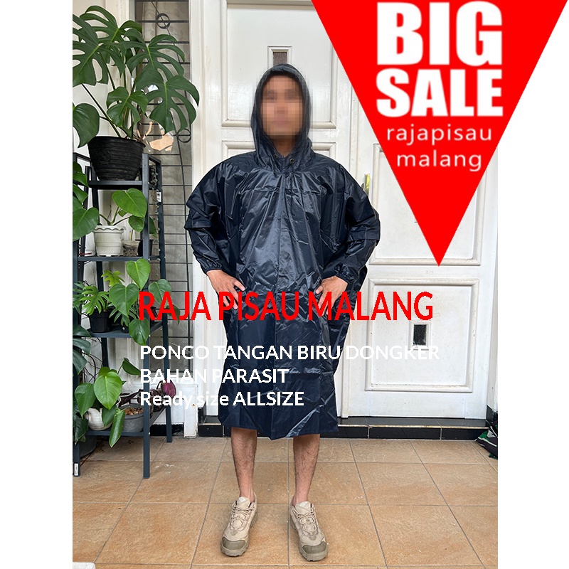 Jas Hujan Eva Raincoat Lightweight Jubah Ponco Dewasa Jas Hujan kupluk BAHAN PARASIT