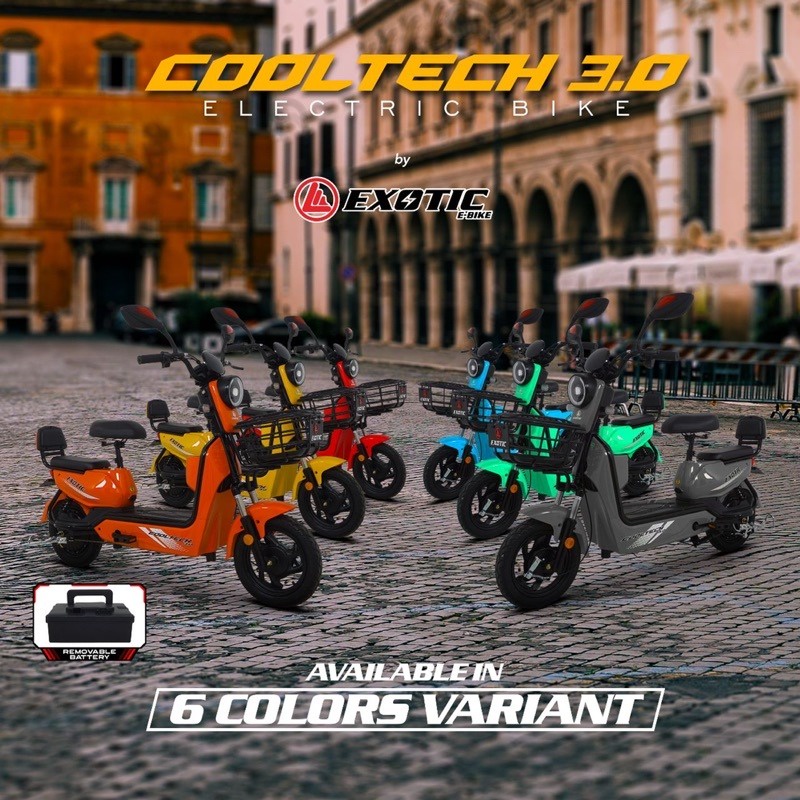 SEPEDA LISTRIK EXOTIC TYPE COOLTECH 3.0 BERGARANSI RESMI SURABAYA