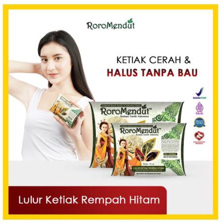 * NCC * Roro Mendut Masker Lulur Rempah HITAM Ketiak Selangkangan Whitening Payudara Breast V-Scrub RoroMendut