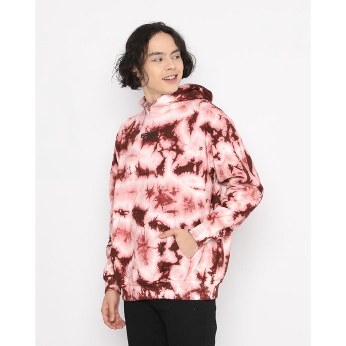 HOT SALE Outerwear Erigo Hoodie Tie Dye Verniel Fleece Maroon