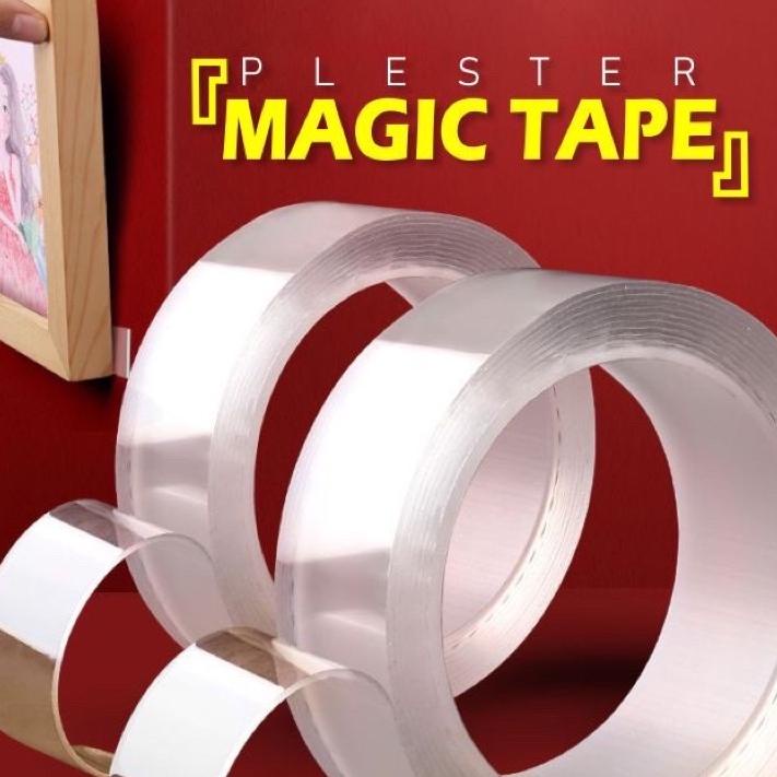 

⇲ COD - LUXURYTREASURE - JD-1 - Double Tape Perekat Magicc Tape - Magic Tape bening Kuat Import ㅨ