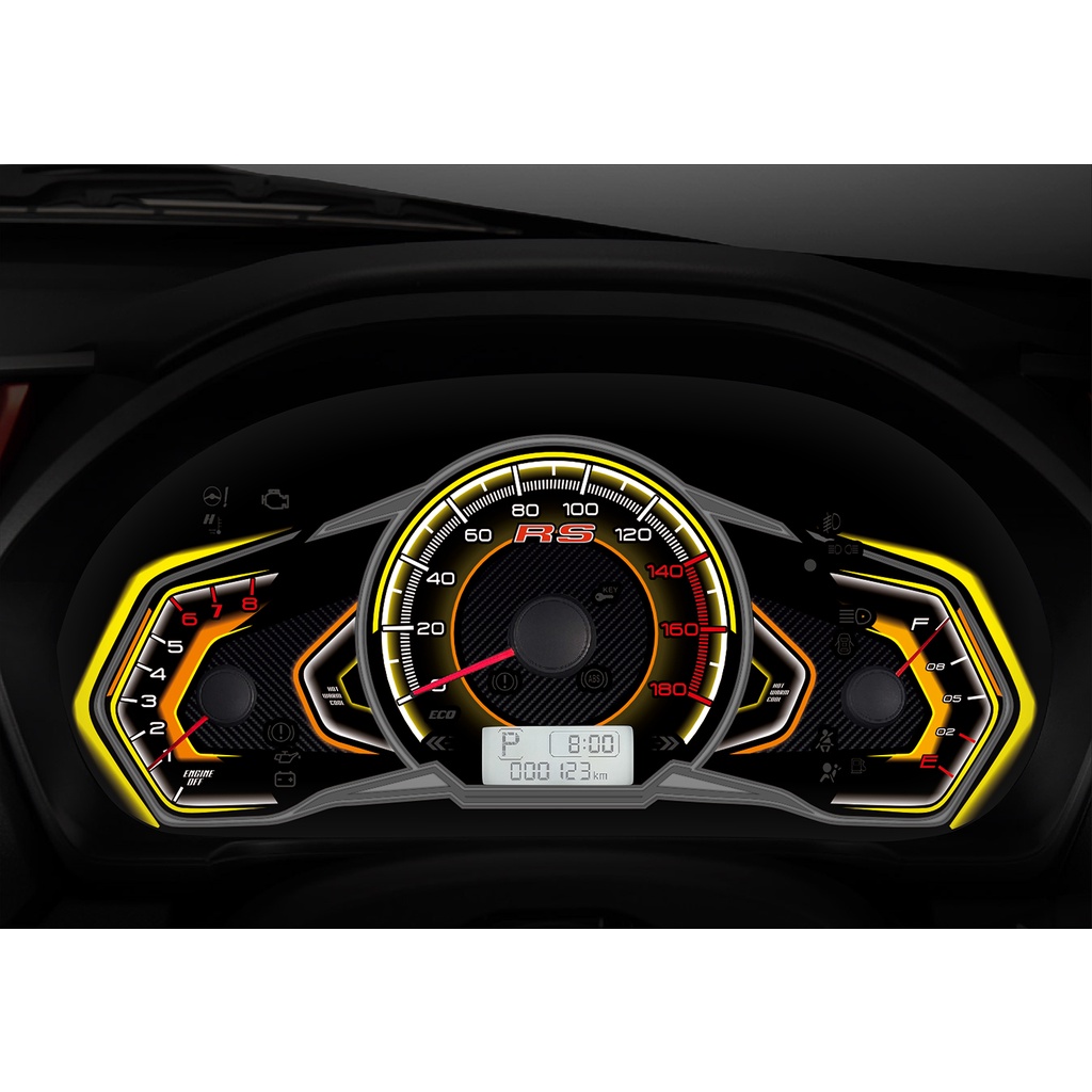 Custom Speedometer Brio/Mobilio Speed Yellow