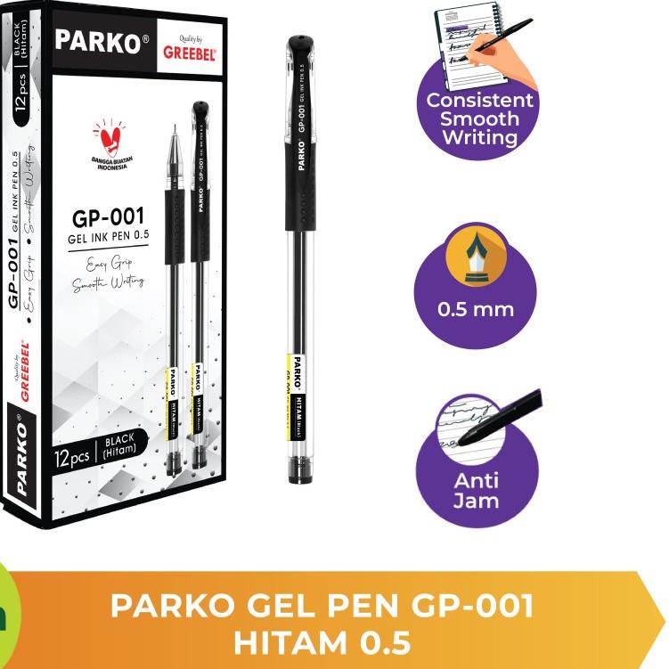 

Harga Murah PARKO GEL PEN GP-001 HITAM 0.5 / Pen Pulpen Bolpoin Ballpen Ballpoint Balpen Bolpen Bolpoint Gel Tidak mudah bocor tinta warna hitam / Pulpen untuk perlengkapan office kantor kerja kuliah anak sekolah sudah teruji non toxic tidak beracun.$