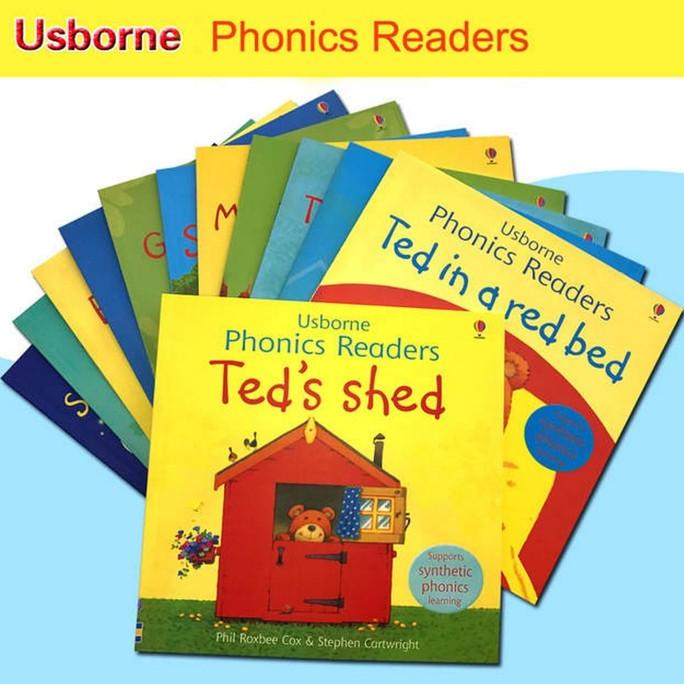 

Usborne phoenics reader, Buku usborne belajar baca phoenics isi 12buku