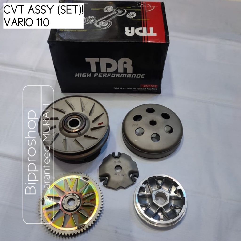 CVT Assy  Vario Pulley Cvt set Vario 110 karbu Pully lengkap TDR
