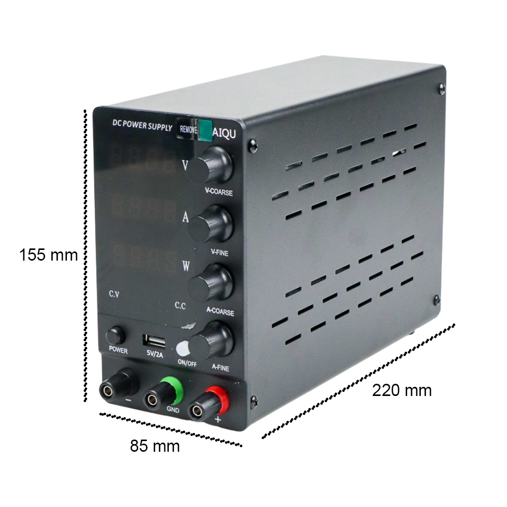 KUAIQU Adjustable DC Power Supply 30V 10A - SPS-C3010 - Black