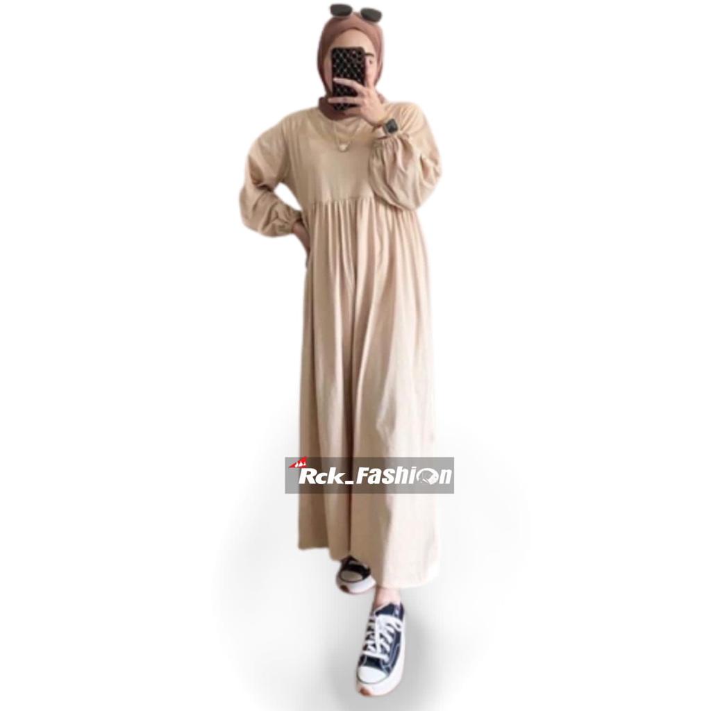 Balena Midi Crinkle kancing belakang