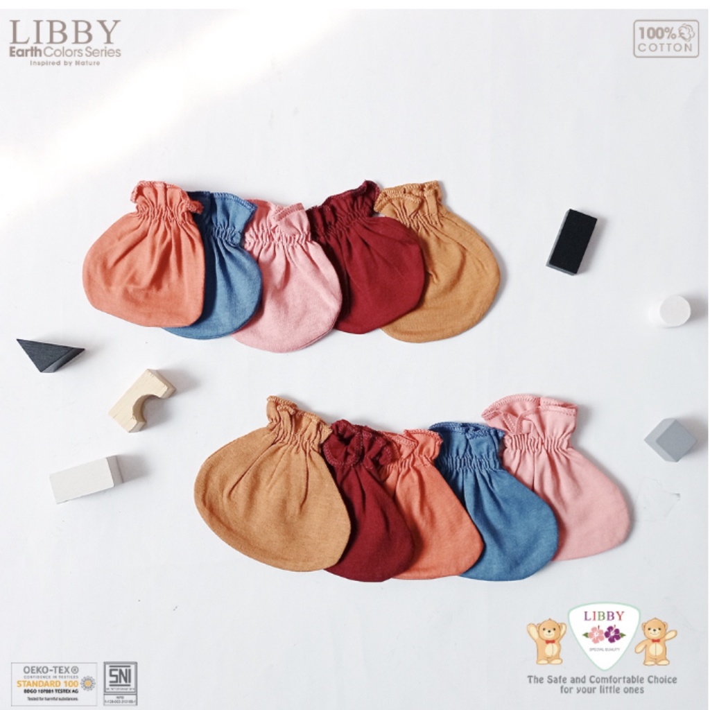 LIBBY Sarung Tangan + Kaki Earth Color  (1 pcs/pack)