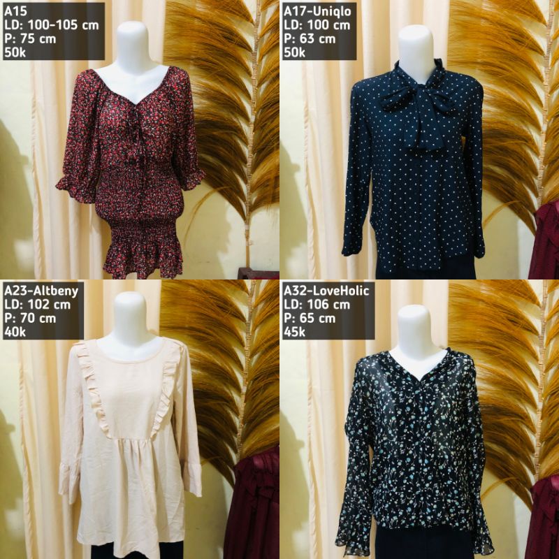 Atasan Wanita Blouse Kemeja Sifon Korea (4)