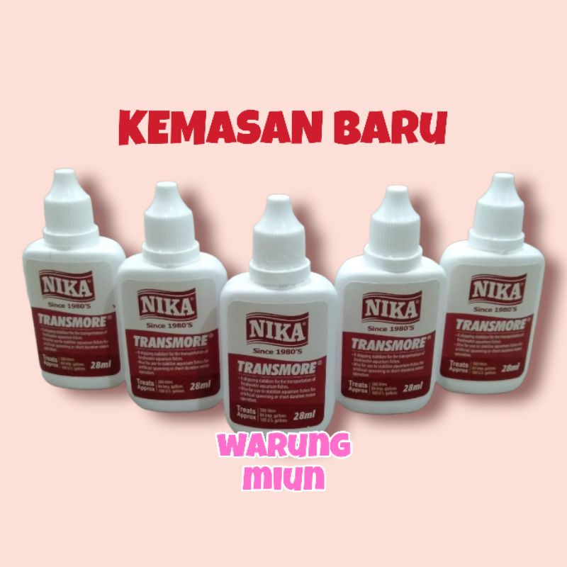 Jual Nika Transmore 28ml Obat Penenang Ikan Arwana Shopee Indonesia