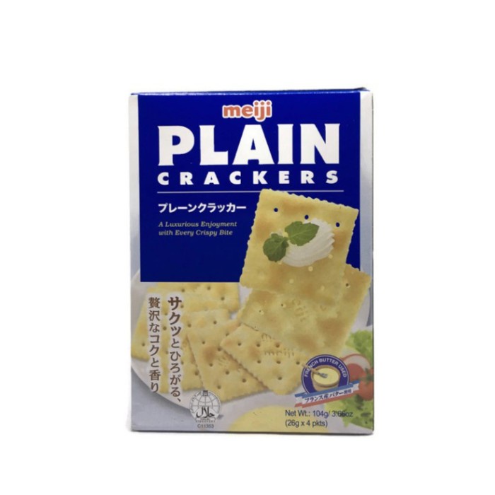 

Meiji Plain Crackers / Kreker Rasa Plain 104 Gr