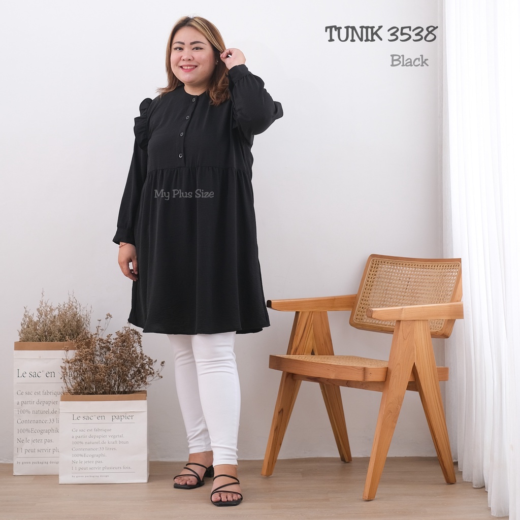 Tunik Jumbo Wanita 3538, Ld 125,130 &amp; 145 cm