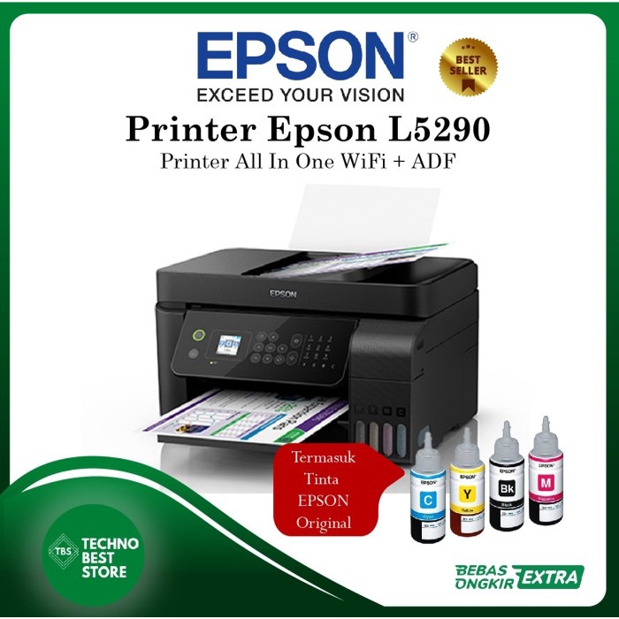 Printer Epson L5290 A4 Wifi All-In-One Ink Tank Printer With Adf L5190